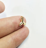 20pcs Mini Mermaid Tail Zinc Alloy Jewelry DIY in 2 colors