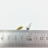 20pcs 12*6mm High Polish Tear Drop Charms Pendant DIY Necklace