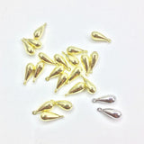 20pcs 12*6mm High Polish Tear Drop Charms Pendant DIY Necklace