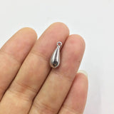 20pcs 12*6mm High Polish Tear Drop Charms Pendant DIY Necklace