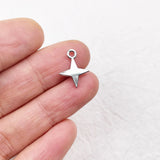 20pcs DIY Star Rectangle Coin Necklace, Earring Bracelet Jewelry 2 Colors