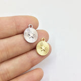 20pcs 12mm Star Coin Charms for Jewelry DIY