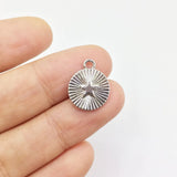 20pcs 12mm Star Coin Charms for Jewelry DIY