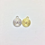 20pcs 12mm Star Coin Charms for Jewelry DIY