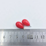 20pcs Red Tear Plastic Pearl Beads Charms Pendant Jewelry DIY Earring