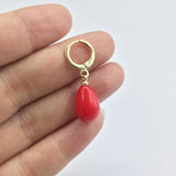 20pcs Red Tear Plastic Pearl Beads Charms Pendant Jewelry DIY Earring
