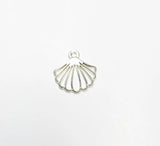 20pcs Tiny Flat Shell Charms Pendant 2 Colors
