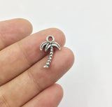 20pcs Palm Tree Zinc Alloy Jewelry DIY 2 Colors