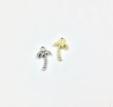 20pcs Palm Tree Zinc Alloy Jewelry DIY 2 Colors