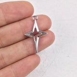 20pcs Star Zinc Alloy Charms Pendant DIY Jewelry 2 Sizes 2 Colors