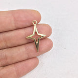 20pcs Star Zinc Alloy Charms Pendant DIY Jewelry 2 Sizes 2 Colors