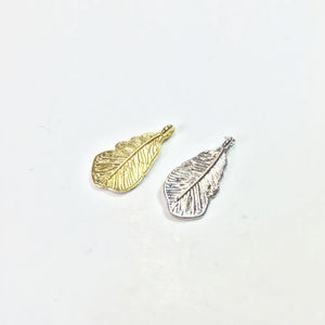 20pcs Leaf/Feather Zinc Alloy Necklaces 2 Colors DIY