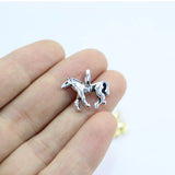 20pcs 18mm Horse Gold/Silver Plated Charms Pendant DIY Necklace