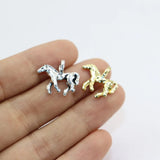 20pcs 18mm Horse Gold/Silver Plated Charms Pendant DIY Necklace