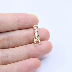 20pcs 20*5mm 3D Hand Zinc Alloy DIY Charms for Jewelry Making