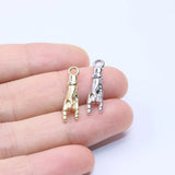 20pcs 20*5mm 3D Hand Zinc Alloy DIY Charms for Jewelry Making