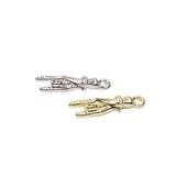 20pcs 20*5mm 3D Hand Zinc Alloy DIY Charms for Jewelry Making