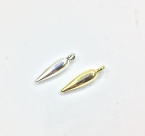 20pcs 5*16mm Tear Shape Pepper Charms Pendant 2 Colors