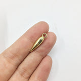 20pcs 5*16mm Tear Shape Pepper Charms Pendant 2 Colors