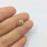 20pcs Mini Drop Rhinestone Coin Alloy Jewelry Set