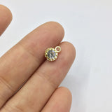 20pcs Mini Drop Rhinestone Coin Alloy Jewelry Set