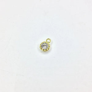 20pcs Mini Drop Rhinestone Coin Alloy Jewelry Set