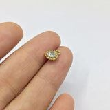20pcs Mini Drop Rhinestone Coin Alloy Jewelry Set