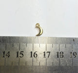 20pcs 8mm Moon Zinc Alloy DIY Charms Pendant Necklace Earring Bracelet 2 Colors