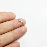 20pcs 8mm Moon Zinc Alloy DIY Charms Pendant Necklace Earring Bracelet 2 Colors