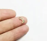 20pcs 8mm Moon Zinc Alloy DIY Charms Pendant Necklace Earring Bracelet 2 Colors