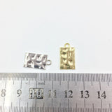 20pcs 10*15mm Hammer Print Zinc Alloy Coin Necklace Earring Bracelet Jewelry DIY