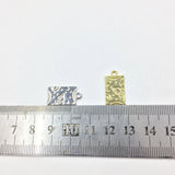 20pcs 10*16mm Earth Zinc Alloy Coin Necklace Earring Bracelet DIY 2 Colors