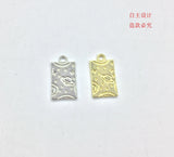 20pcs 10*16mm Earth Zinc Alloy Coin Necklace Earring Bracelet DIY 2 Colors