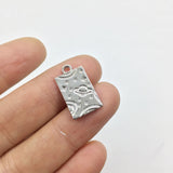 20pcs 10*16mm Earth Zinc Alloy Coin Necklace Earring Bracelet DIY 2 Colors