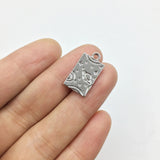 20pcs 10*16mm Earth Zinc Alloy Coin Necklace Earring Bracelet DIY 2 Colors