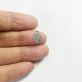 30pcs 7mm Coin Charms Zinc Alloy Jewelry DIY