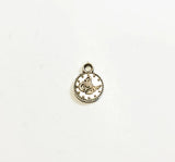 30pcs 7mm Coin Charms Zinc Alloy Jewelry DIY