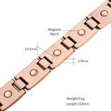 Escalu Classic Link Chain Copper Plating Magnetic Bio Bracelet For Men