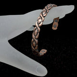 Classy Hug And Kisses Magnetic Pure Copper Bangle For Ladies