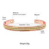 Magnetic Healing Copper Bracelet for Men Women Health