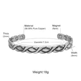Stylish Copper Magnetic Bracelet for Women - Pain Relief Jewelry