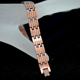 Copper Plated Magnetic Bio Men Bracelet 16pcs Magnets Healing Link Chain Bangle