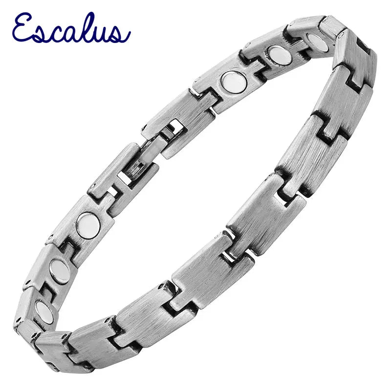 Antique Silver Bio Magnet Wristband Bracelet Charm