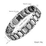 Antique Silver Magnetic Men's Bracelet Charm Jewelry Gift