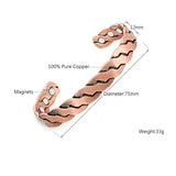 Antique Copper Magnetic Bangles Bio Healing Bracelet
