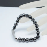 Stainless Steel Magnetic Bracelet with 23 Crystals Lucky Number Eight