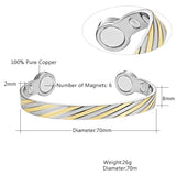 Copper Magnetic Women Bangle Bracelet