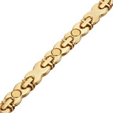 Magnetic Bangle Charm Bracelet 3-Tone Women's Jewelry Gift