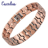 Men's Copper Plating Magnetic Bracelet with Cross Pattern Charm