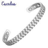 Wave Pattern Magnetic Women Bangles Unisex Jewelry Gift